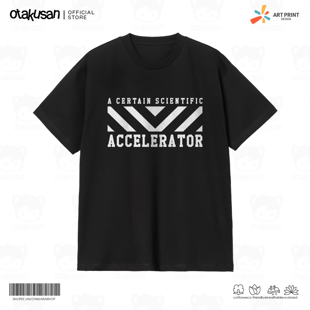 Áo thun Unisex Toaru Kagaku no Accelerator Cotton 100% ngắn tay