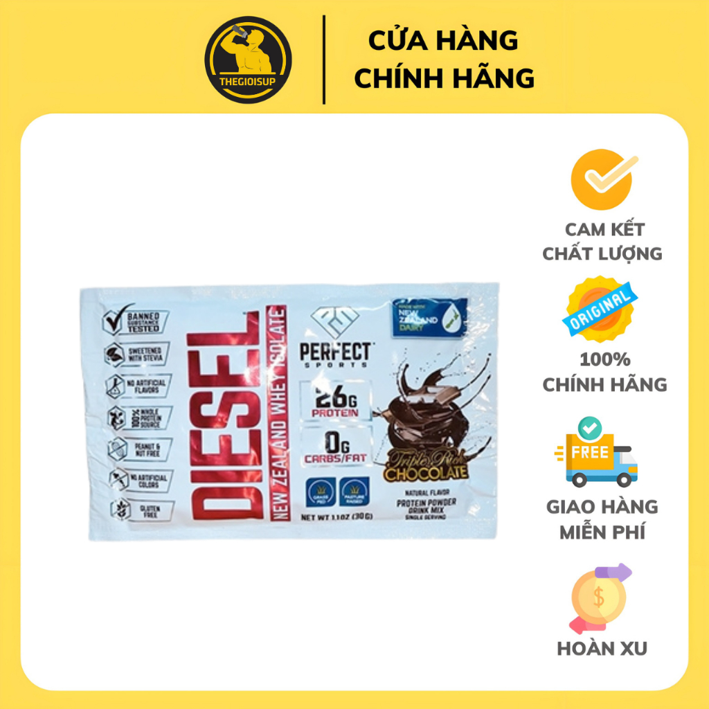 Gói sample 1 lần dùng thử DIESEL NEW ZEALAND WHEY ISOLATE
