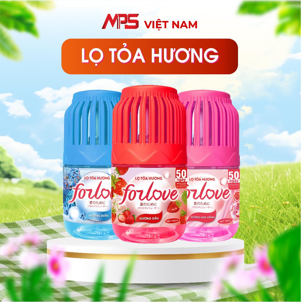 Lọ Tỏa Hương Forlove, Tinh Dầu Thơm Mùi hương hoa quả dịu nhẹ, kích thích não bộ thư giãn - MPS
