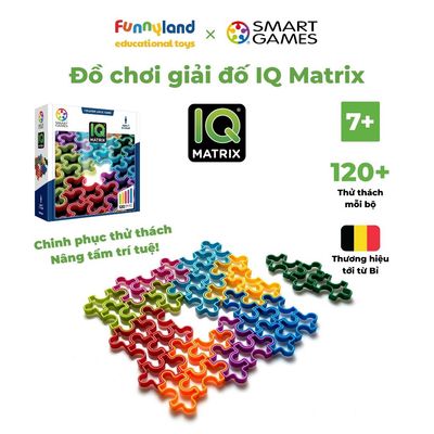Đồ chơi trí tuệ Smartgames Thử thách IQ Matrix - Thử thách xếp hình thông minh cho bé từ 7 tuổi