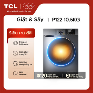 Máy giặt sấy cửa trước TCL Động cơ DD Inverter cao cấp,TCL CareAura TWD105-P122D Mới ra mắt 2025