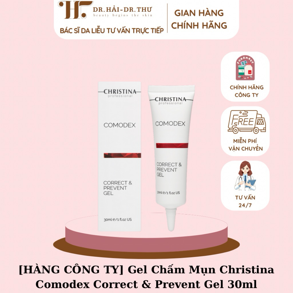 [Hàng Công Ty] Gel Chấm Mụn Christina Comodex Correct & Prevent Gel 30ml