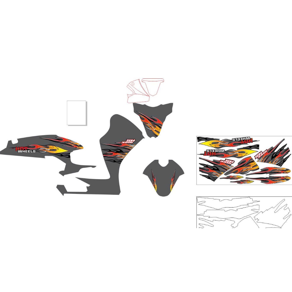 tem sh 350i mẫu lửa xám