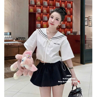 set đồ nữ sang chảnh,đồ bộ nữ đồ mặc nhà MẪU MỚI RA MẮT bộ miu áo cổ thủy thủ cv quần trong te41