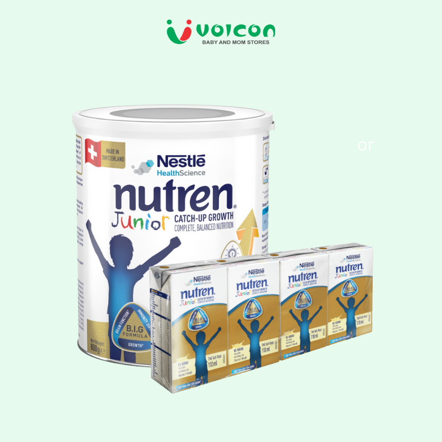 Sữa Nutren Junior Nestle Chính Hãng Hương Vani cho bé