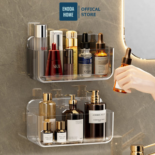  Giá Kệ Treo Tường Nhà Tắm ENODA HOME Khay Trong Suốt Đựng Mỹ Phẩm Kèm Miếng Dán Chắc Chắn Chịu Lực Tốt GPT001 