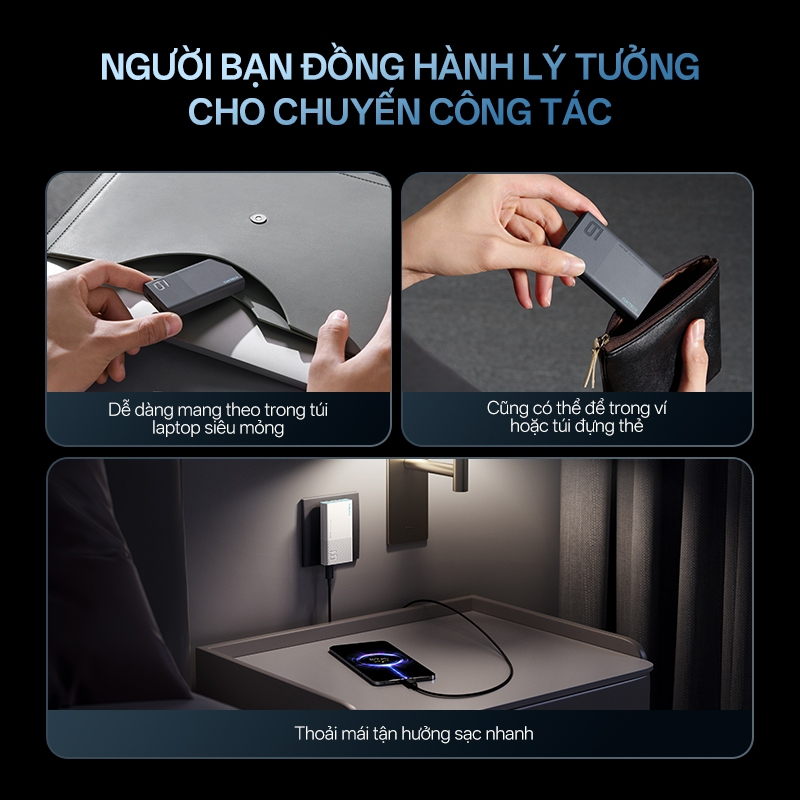 Củ Sạc GaN CUKTECH AD652S 2C | Cống Suất 65W Max | Hỗ Trợ Sạc Nhanh | Thiết Kế Siêu Mỏng | Bảo Hành 18 Tháng | BigBuy360 - bigbuy360.vn