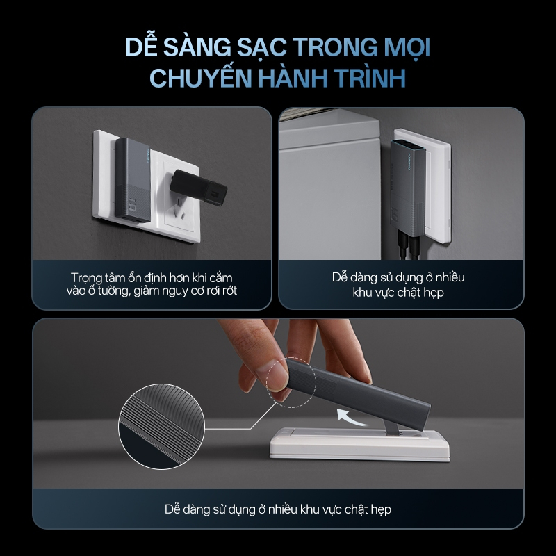 Củ Sạc GaN CUKTECH AD652S 2C | Cống Suất 65W Max | Hỗ Trợ Sạc Nhanh | Thiết Kế Siêu Mỏng | Bảo Hành 18 Tháng | BigBuy360 - bigbuy360.vn