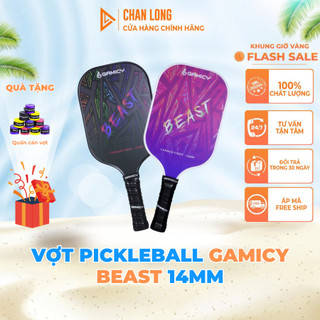 Vợt Pickleball Gamicy Beast 14mm – Carbon T700, Nhẹ, Tấn Công Mạnh, Thi Đấu Chuẩn - Hàng Chính Hãng