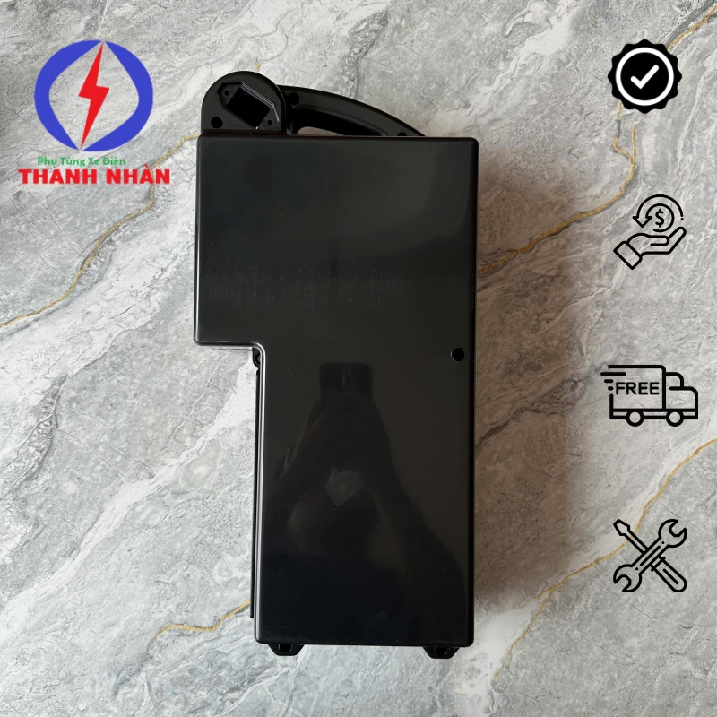 Vỏ Hộp Bình Chữ L Nhựa Đựng Ắc Quy Xe Đạp Điện Asama, Hk Bike, Dk Bike..