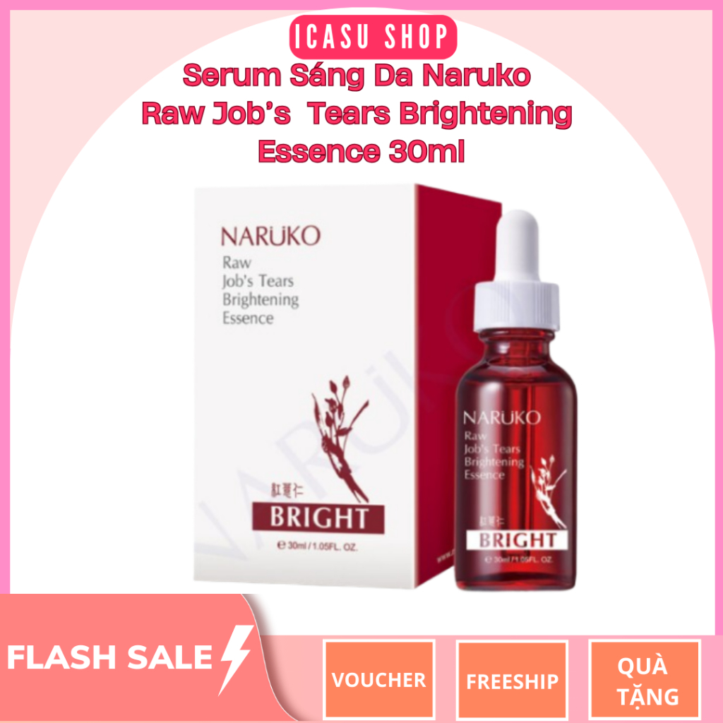 Tinh Chất Làm Sáng Da Naruko Raw Job’s Tears Brightening Essence Narufa (H/30ml)