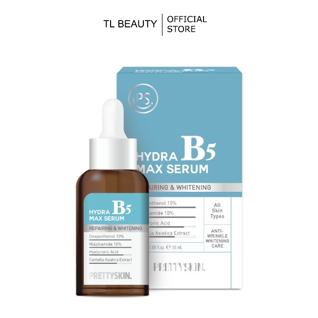 Serum B5 phục hồi dưỡng trắng Prettyskin -  Prettyskin Hydra Max Serum B5 50ml [TEM PHỤ + XUẤT VAT]