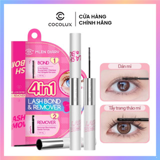 Keo Dán Mi Mlen Diary 2 đầu 4in1 Plus Kết Hợp Dung Dịch Tẩy Keo Màu Đen & Màu Nâu