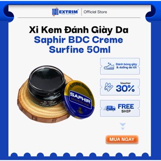  Xi Kem Đánh Giày Da Bù Màu Giày Da Cao Cấp Giúp Dưỡng Da Giày Bền Lâu Saphir BDC Creme Surfine 50ml 