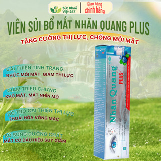 Viên Sủi Bổ Mắt Nhãn Quang Plus Chính Hãng, Giảm Nhức Mỏi Mắt, Hỗ Trợ Mắt Sáng