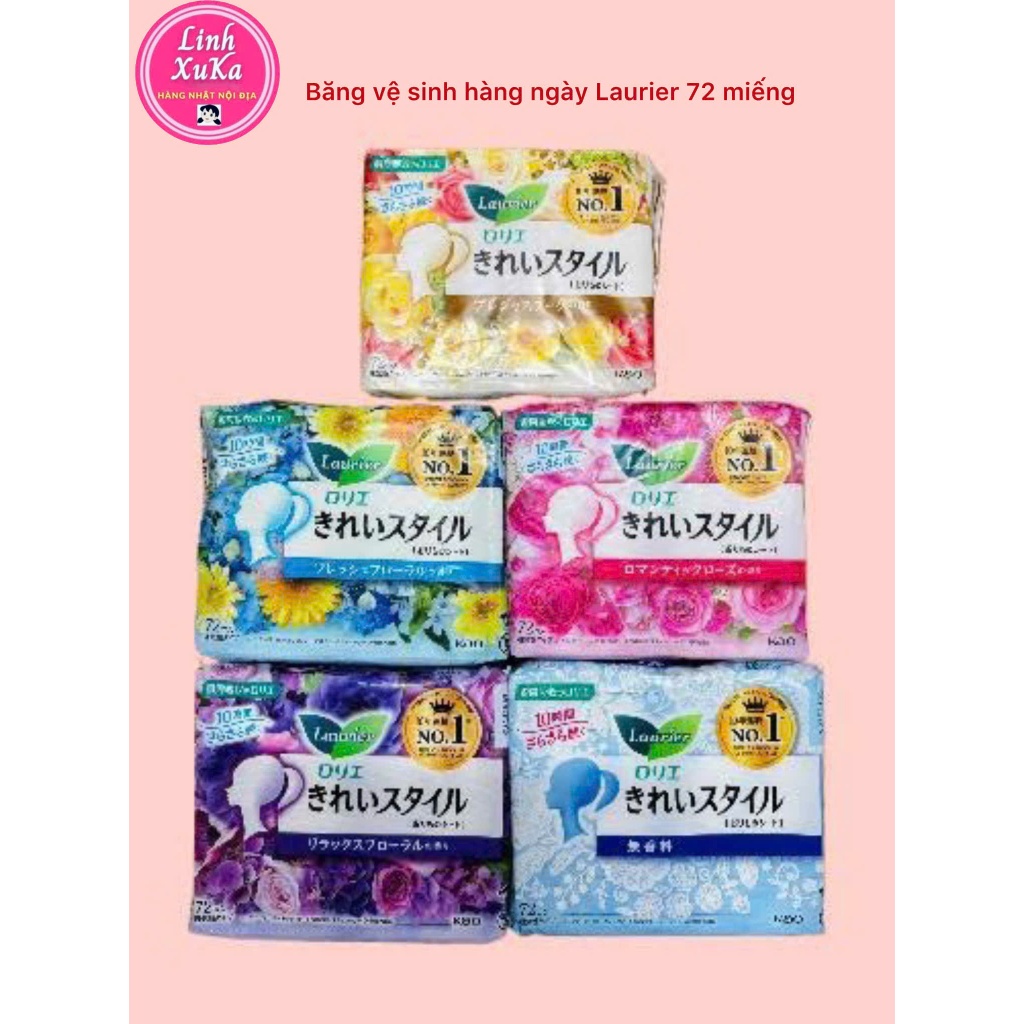 Băng vệ sinh hằng ngày Laurier 72 miếng