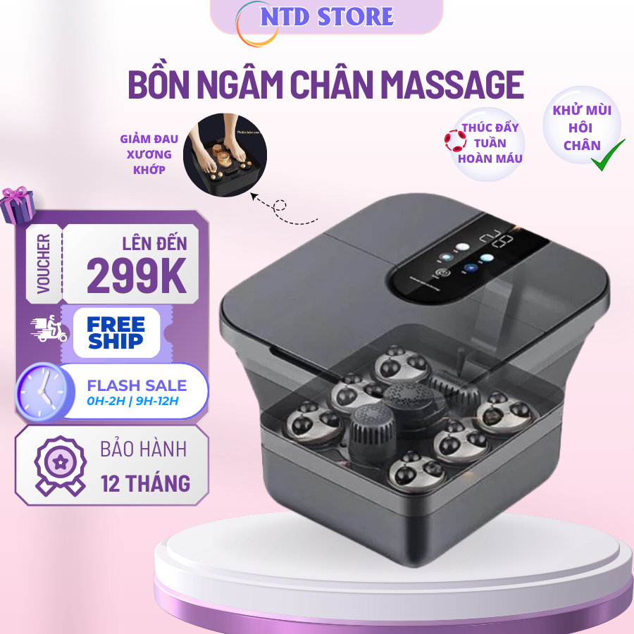 Bồn ngâm chân massage tự động làm nóng nước có chống giật , Máy ngâm chân massage có sục khí con lăn matxa tự động