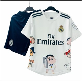  Bộ quần áo bóng đá REAL CUSHIN in tên số theo yêu cầu-Áo bóng đá,đồ đá banh chất liệu mè thái 