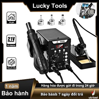  Victool Máy khò hàn 760W,máy khò trạm hàn điện 2 trong 1,máy khò nhiệt mỏ hàn thiếc,với 3 vòi phun 