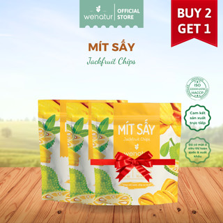   COMBO ĂN TẾT HEALTHY  Combo 2 Mít Sấy Giòn Không Đường We'natur 35g  tặng 1 mít sấy 35g  