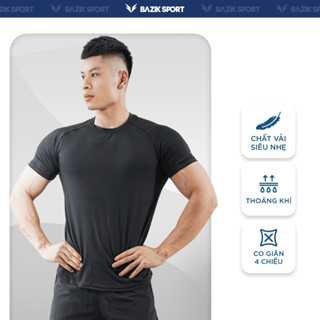 Áo Thun Thể Thao Nam BAZIK Relax Fit co giãn 4 chiều, vận động thoải mái, tập gym