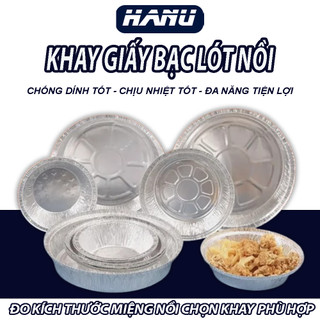 Combo 100 khuôn giấy bạc lót nồi chiên không dầu – khay giấy bạc nhiều kích thước đựng thực phẩm