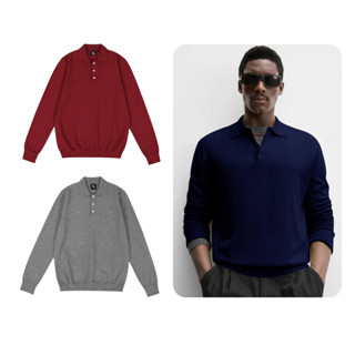 Áo polo len lông thỏ dài tay Grand Jack Lane, Áo len dài tay chất liệu len "lông thỏ" mềm mịn, form regular