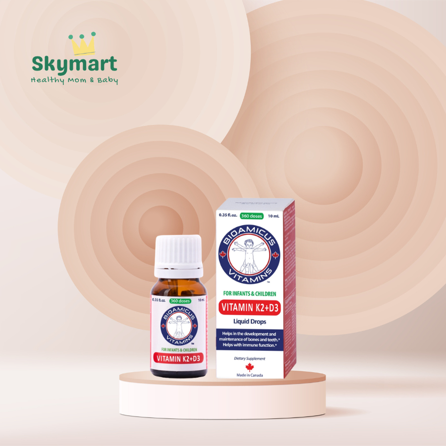 Vitamin D3K2 Bioamicus cho bé từ Sơ Sinh