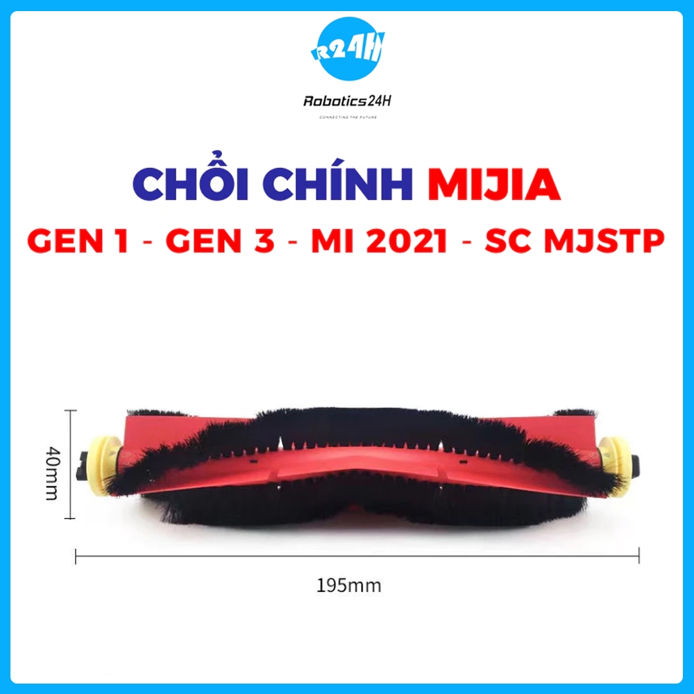 Chổi chính Robot hút bụi Mijia Gen 1, Gen 3, Gen 2 2021, Mijia SC, S5, S55 _ Phụ kiện thay thế