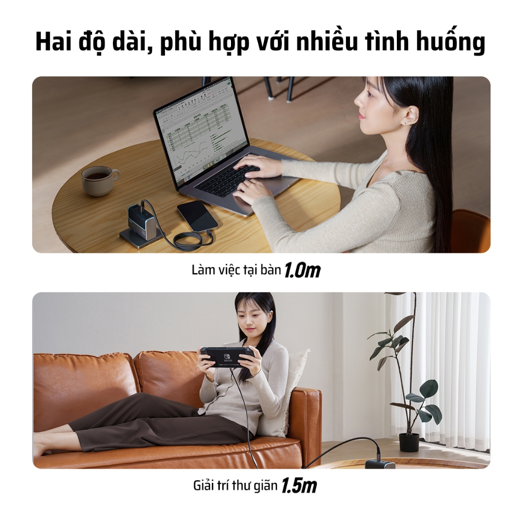 Cáp Sạc Từ Tính CUKTECH 240W C-C | Hỗ Trợ Sạc, Truyền Tệp Nhanh |  Bảo Hành 18 Tháng CMC610 CMC615 | BigBuy360 - bigbuy360.vn