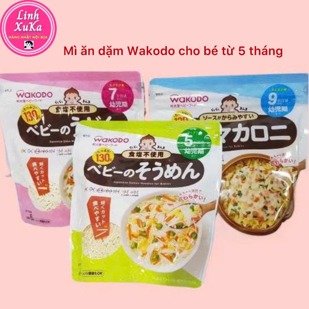Mì ăn dặm Wakodo cho bé từ 5M date 2026