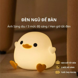  Đèn ngủ để bàn cảm ứng tích điện đèn led decor phòng ngủ cute silicon mềm kiểu dáng dễ thương trang trí bàn học 