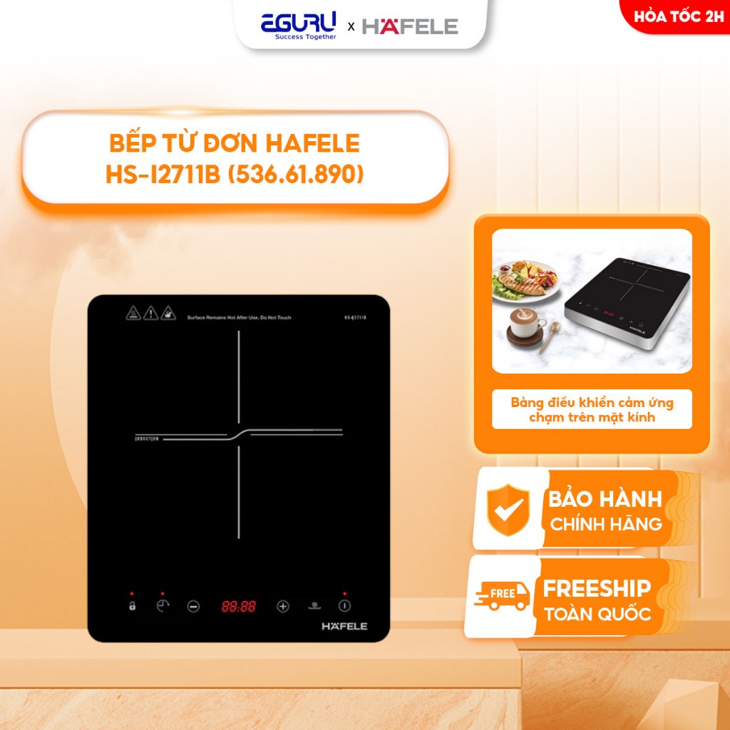[TẶNG NỒI LẨU] Bếp từ đơn Hafele HS-I2711B 536.61.890 - Hàng chính hãng - Bảo hành 12 tháng