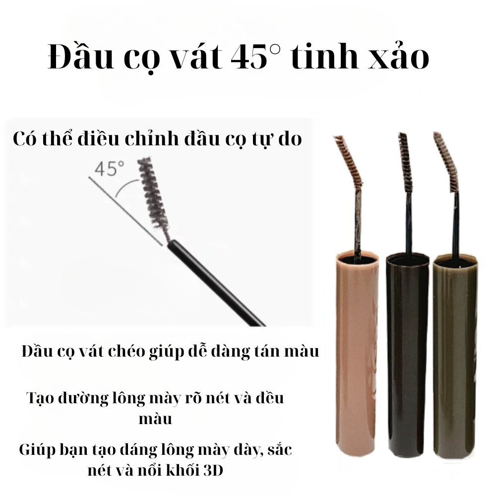 Ảnh 2 của Chuốt lông mày BEABIAI mascara giúp định hình và nhuộm lông mày tự nhiên, đều màu và lâu trôi.
