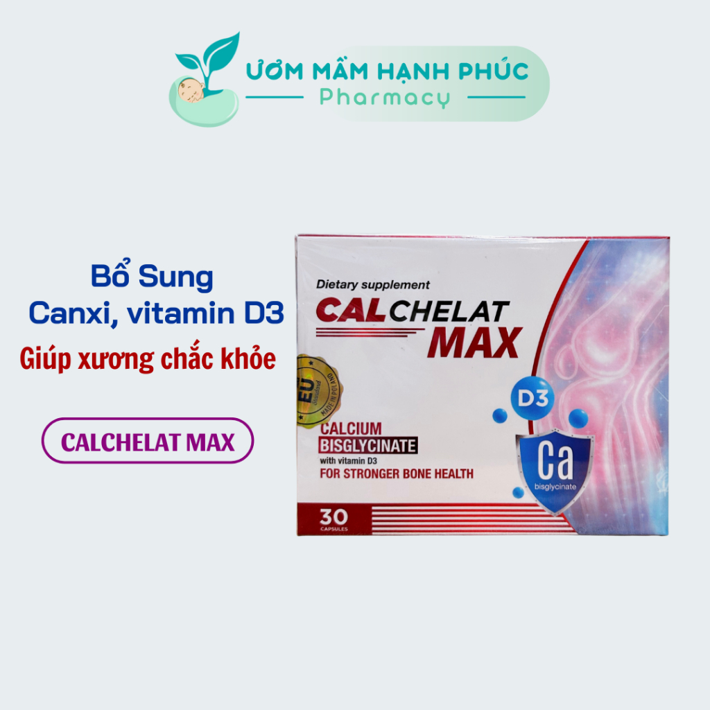 Mẹ Xi Calchelat Max - Viên uống bổ sung canxi và vitamin D3