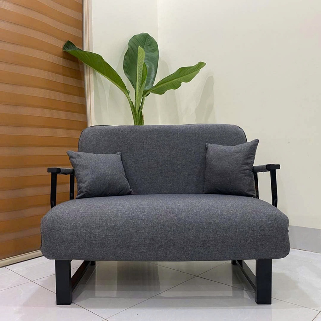 Ghế sofa gấp gọn, Giường Ngủ thành ghế size 120cm - Giường Ngủ Có Nệm Xếp Gọn Đa Năng 120x190cm