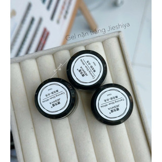 Gel JEISHIYA Màu Trắng chuyên tạo hoạ tiết nổi cao cấp trang trí móng tay