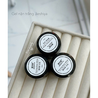 Gel JEISHIYA Màu Trắng chuyên tạo hoạ tiết nổi cao cấp trang trí móng tay