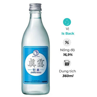 [CHÍNH HÃNG] Rượu Soju Hàn Quốc Jinro Is Back 360ml