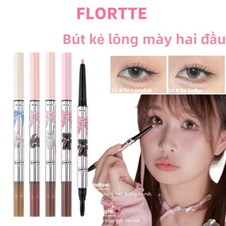 [FLORTTE] Bút Kẻ Bọng Mắt 2 Đầu Flortte, Bút Kẻ Bộng Mắt, Tạo Khối và Bắt Sáng Tự Nhiên