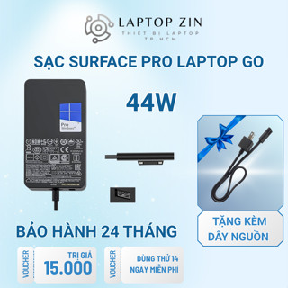 Sạc laptop SURFACE PRO 44W/65W sạc SURFACE PRO 4 5 6 7 8 Surface Go Surface Laptop Go  - BH 12 Tháng LỖI ĐỔI SẠC MỚI