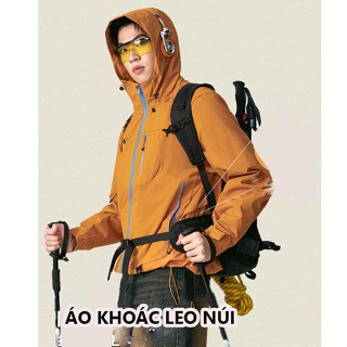  Áo khoác gió chống nước unisex nam nữ đi phượt leo núi dã ngoại – form rộng có mũ trùm 7870 