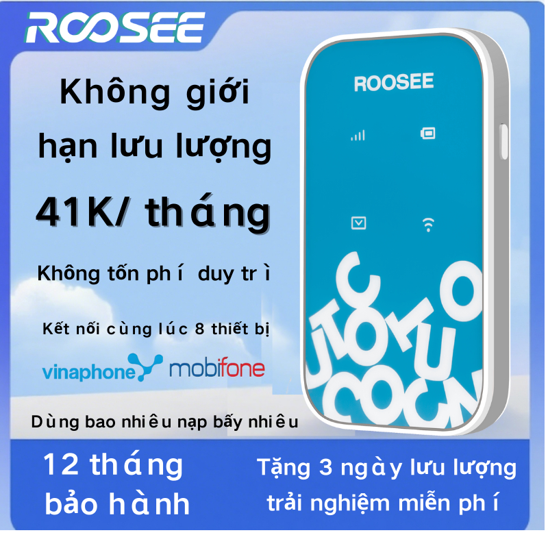 Roosee  2100mah Bộ phát wifi di động Cục Phát WiFi Từ Sim 4G bộ phát wifi Tổng hợp Bộ Phát Wifi 4G M