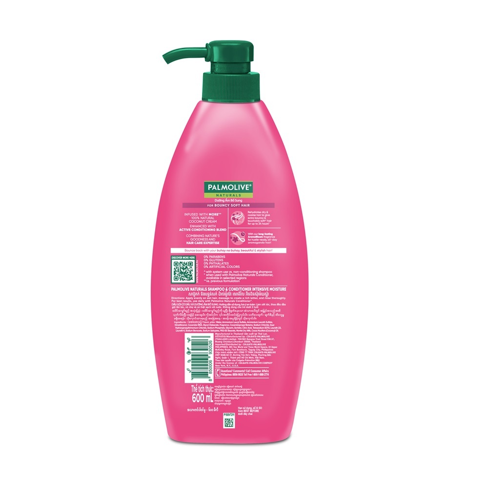 Dầu Gội và Xả Palmolive Naturals Intensive Moistire Coconut Cream 600ml | BigBuy360 - bigbuy360.vn