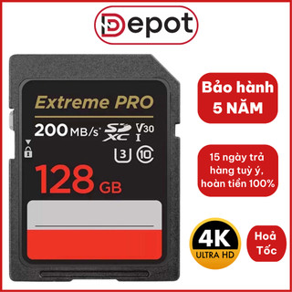  Thẻ nhớ SD 256GB 128GB 64GB 32GB 256GB Ultra Class 10 và Extreme Pro tốc độ cao cho máy ảnh máy quay 4K 2K Full HD 