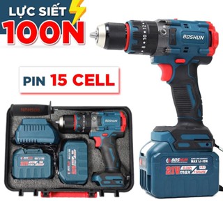 [NEW 2025] Bộ Máy Khoan 100 N.m BS-ID100BL 20 CấpTrượt, Chuyên KhoanTường, Sắt, Gỗ Bắt Vít,Tôn