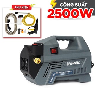   KÈM PHỤ KIỆN  Máy Rửa Xe Cao Áp WORKFIX - BOSHUN  Chính Hãng Công Suất Lớn Tặng Dây Xịt Rửa 15M 