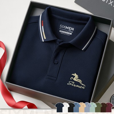 [BEST SELLER] Áo polo nam MÃ ĐÁO THÀNH CÔNG [Tặng Hộp Gói Quà] Vải cá sấu FeelMax Mát Lạnh - SIXMEN