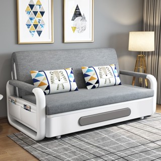 Giường sofa gấp gọn thành ghế đa năng,sofa giường thông minh gấp gọn thành ghế chất liệu khung sắt chịu lực có hộc để đồ