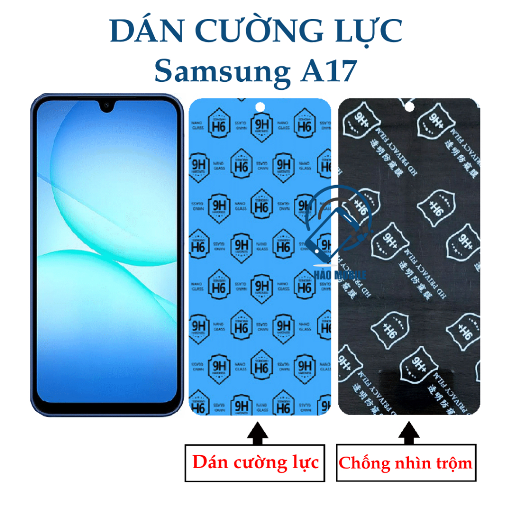 Dán cường lực dẻo nano Samsung A17 4G, A17 5G ( trong suốt và chống nhìn trộm )